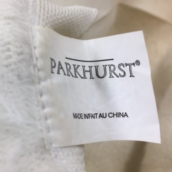 VTG 90s Parkhurst White Fuzzy Angora Mix Wide Adj Wired Brim Hat 22" - Picture 8 of 10